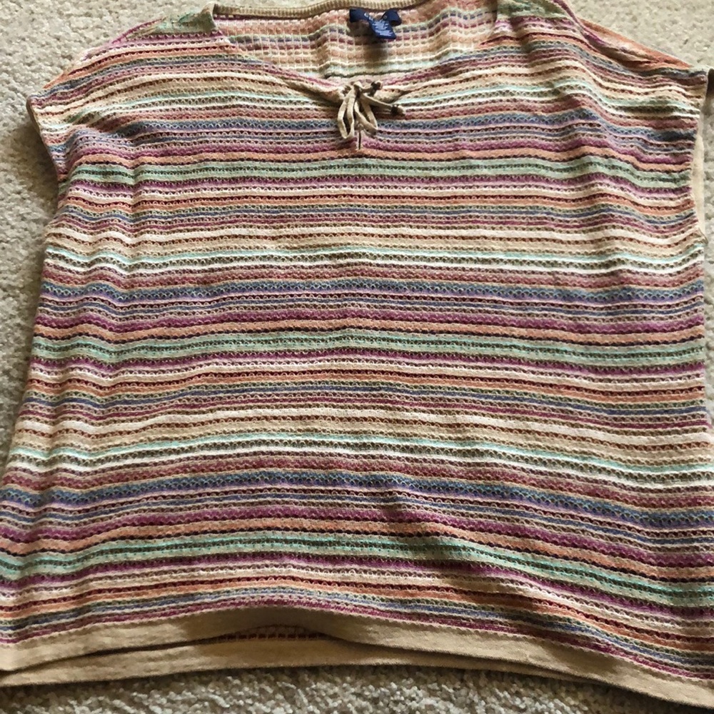 Knit striped top